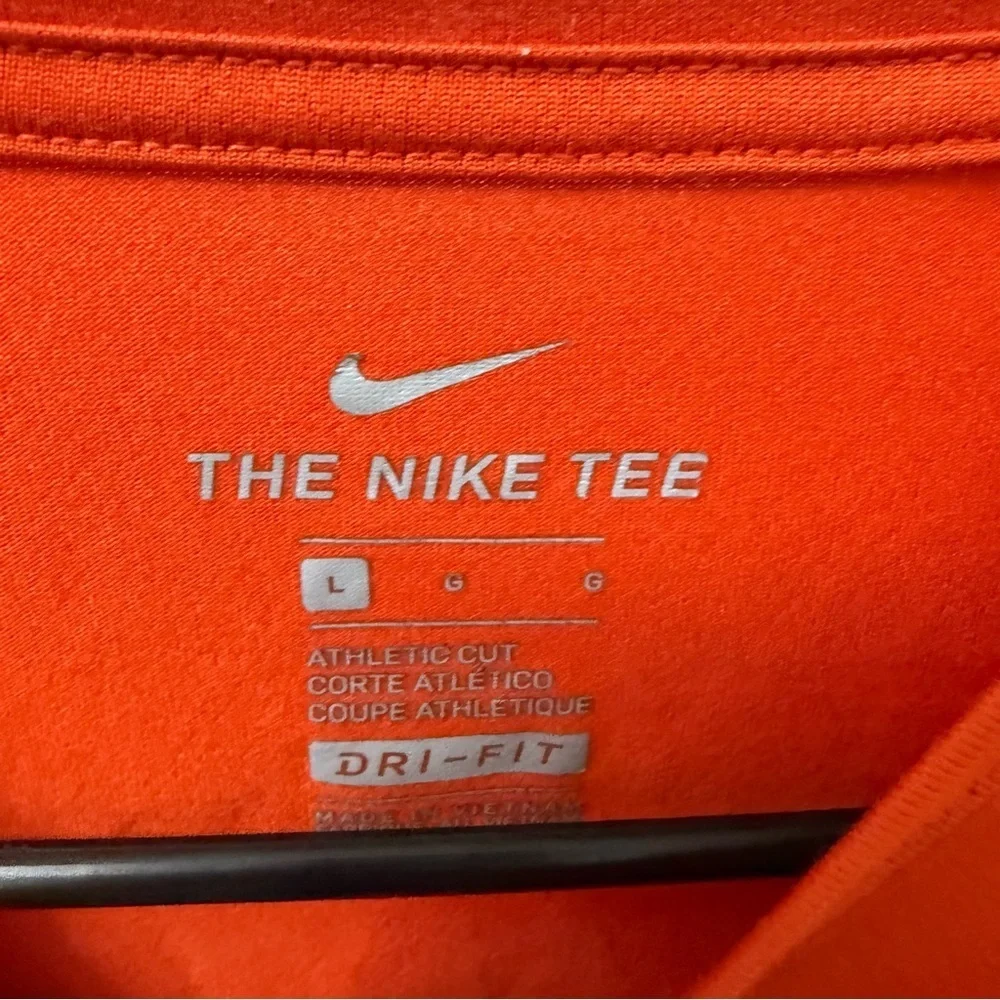 Nike Clemson Tigers Primary Logo Long Sleeve T-Shirt dri-Fit size large
